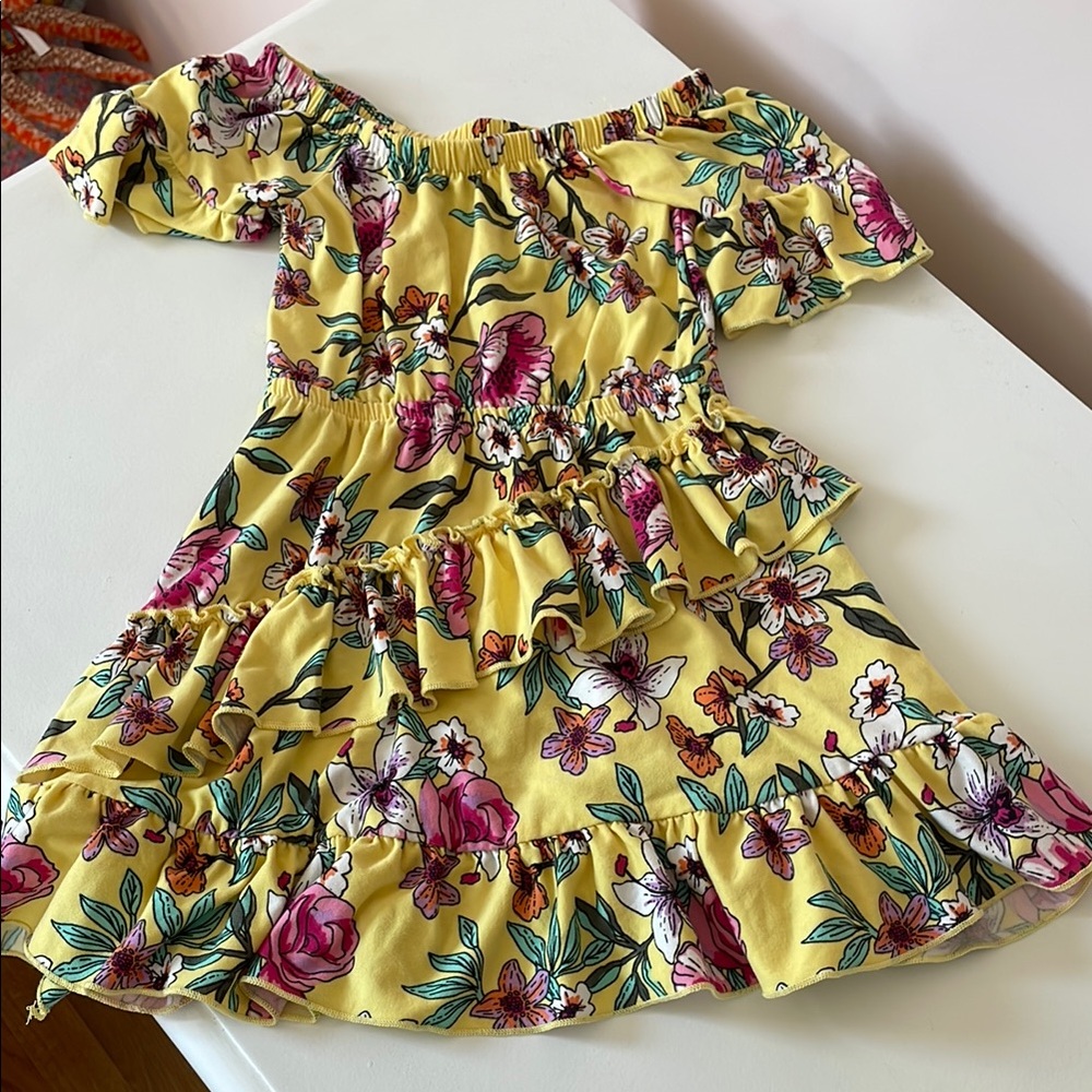 Aeropostale Floral Off-Shoulder Kids Dress